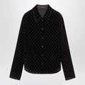 Runway 26SS Stretch GG velvet Velour devoré shirt blouse 52
