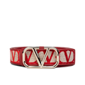 NWT VALENTINO VLogo Reversible Belt Red 80 Toile Iconographe Unisex
