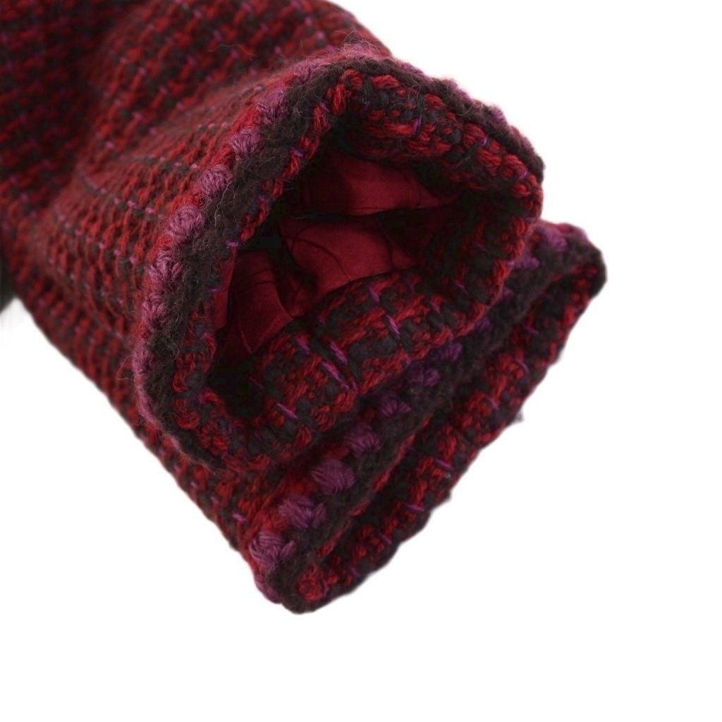 Chanel Tweed Jacket Blazer Red Size 36