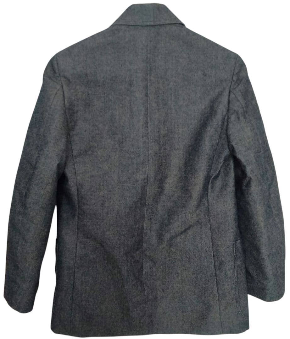 CHANEL Denim-Look Blue Jacket Size 38