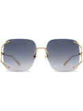 Brand New Gucci Square Metal Sunglasses for Men and Women Gray Lenses