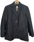 CHANEL Denim-Look Blue Jacket Size 38
