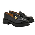 Ferragamo Caminia Patent Gancini Chunky Loafers  9 26.5cm Woman Men