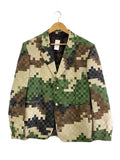 LOUIS VUITTON 24SS Damouflage Damier Pixel Camouflage 2B Tailored Jacket