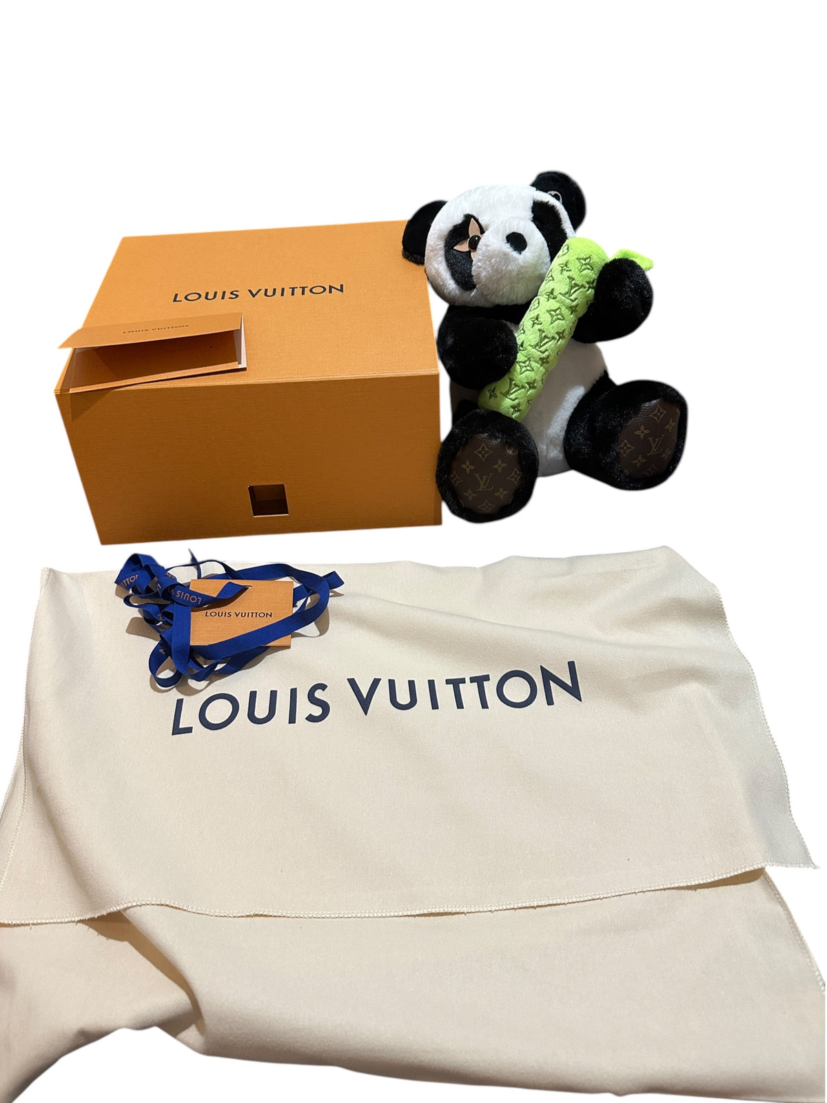 New Louis Vuitton Doudou Panda PM Figure stuffed toy