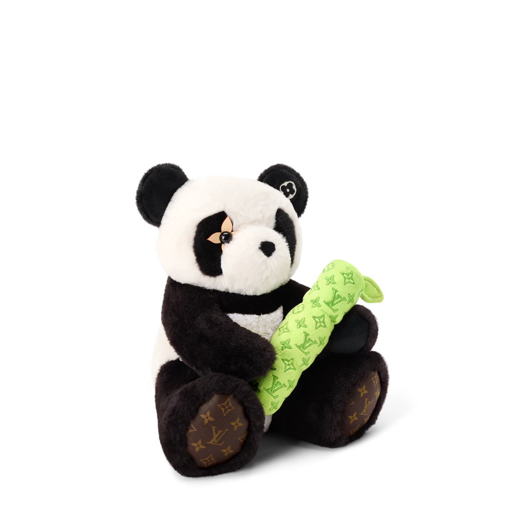New Louis Vuitton Doudou Panda PM Figure stuffed toy