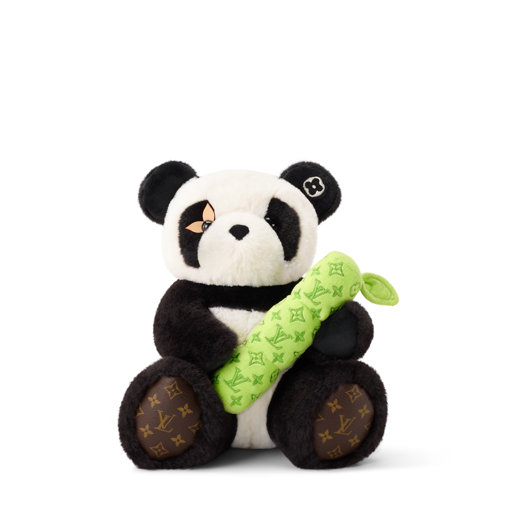 New Louis Vuitton Doudou Panda PM Figure stuffed toy