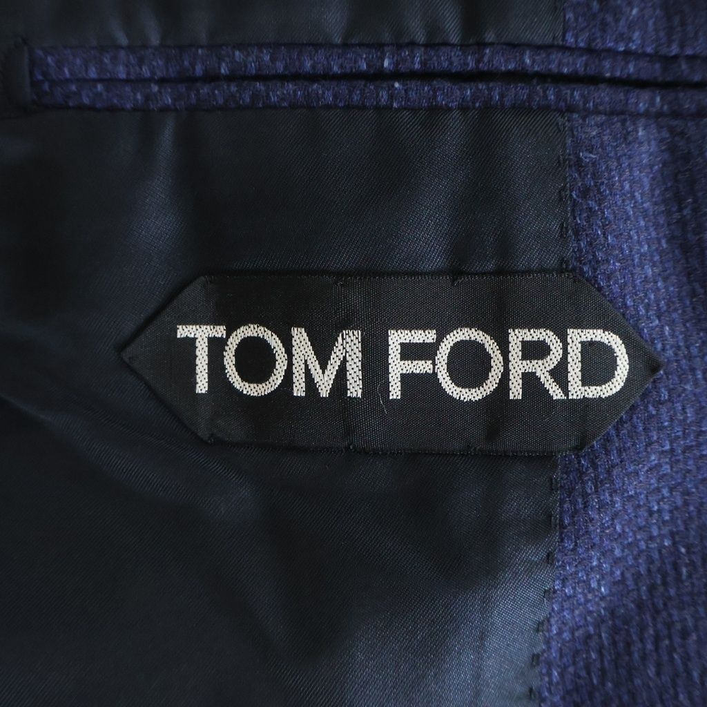 TOM FORD Cashmere Single-Breasted Tailored Jacket Navy Size 48R