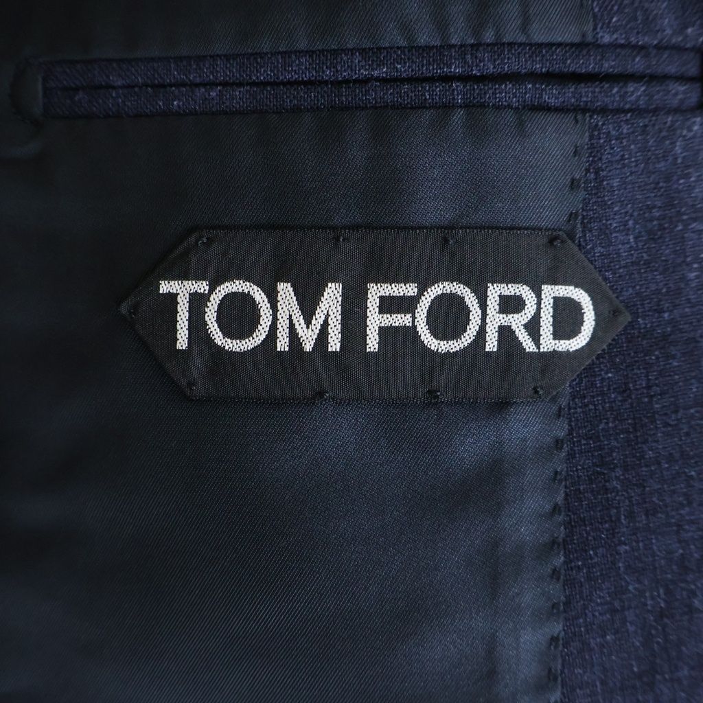 TOM FORD SHELTON Wool Single-Breasted Tailored Jacket Navy Size 48R
