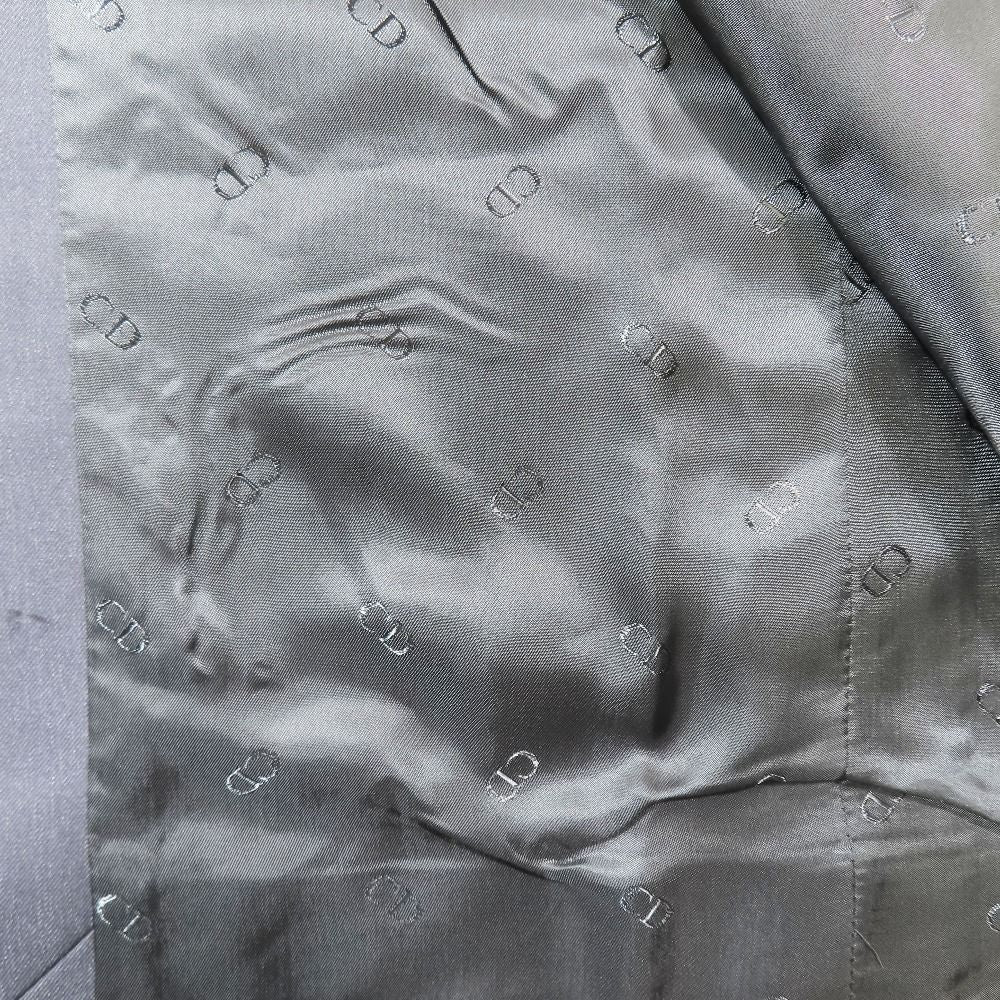 DIOR Fall/Winter 2023 Double-Breasted Chesterfield Coat Grey Size 52