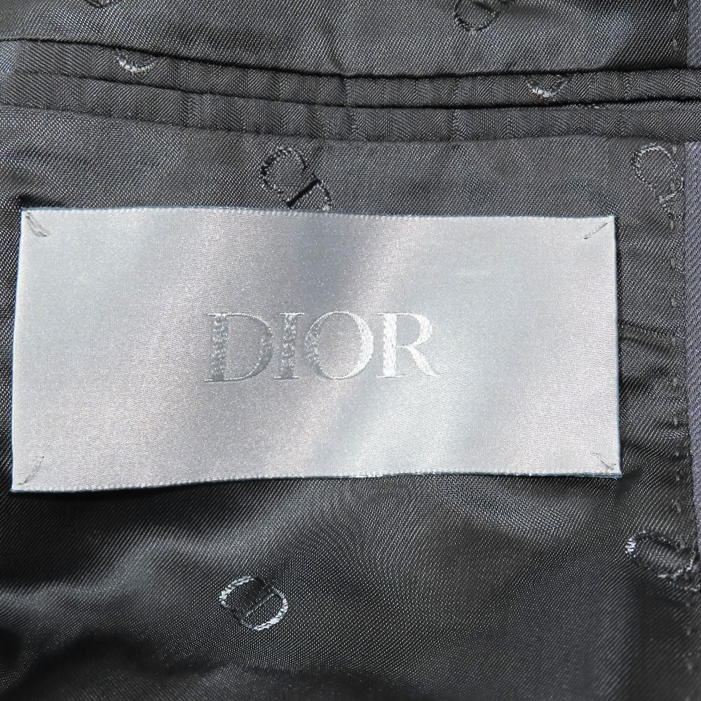 DIOR Fall/Winter 2023 Double-Breasted Chesterfield Coat Grey Size 52
