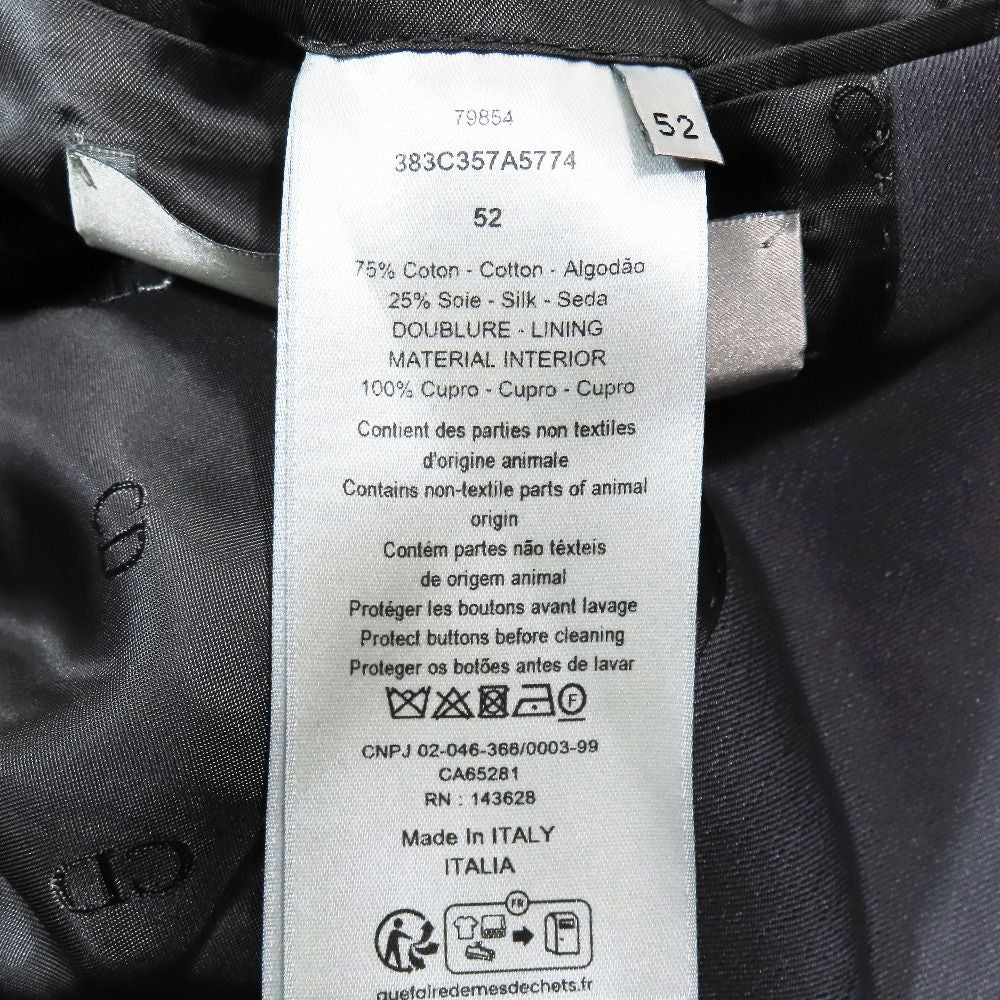 DIOR Fall/Winter 2023 Double-Breasted Chesterfield Coat Grey Size 52