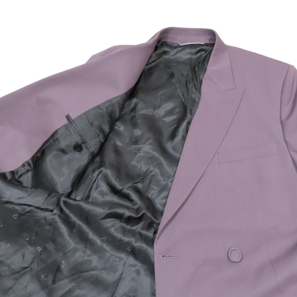 DIOR Fall/Winter 2022 Double-Breasted Tailored Jacket Purple Size 46