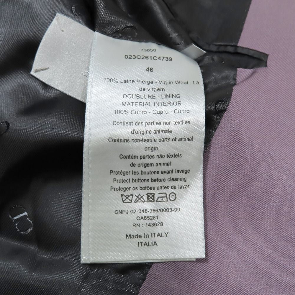 DIOR Fall/Winter 2022 Double-Breasted Tailored Jacket Purple Size 46