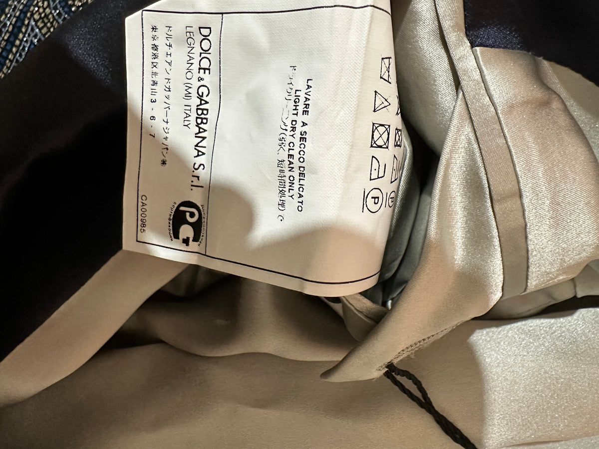 Brand New Dolce & Gabbana Paisley Robe Jacket (Size 46)