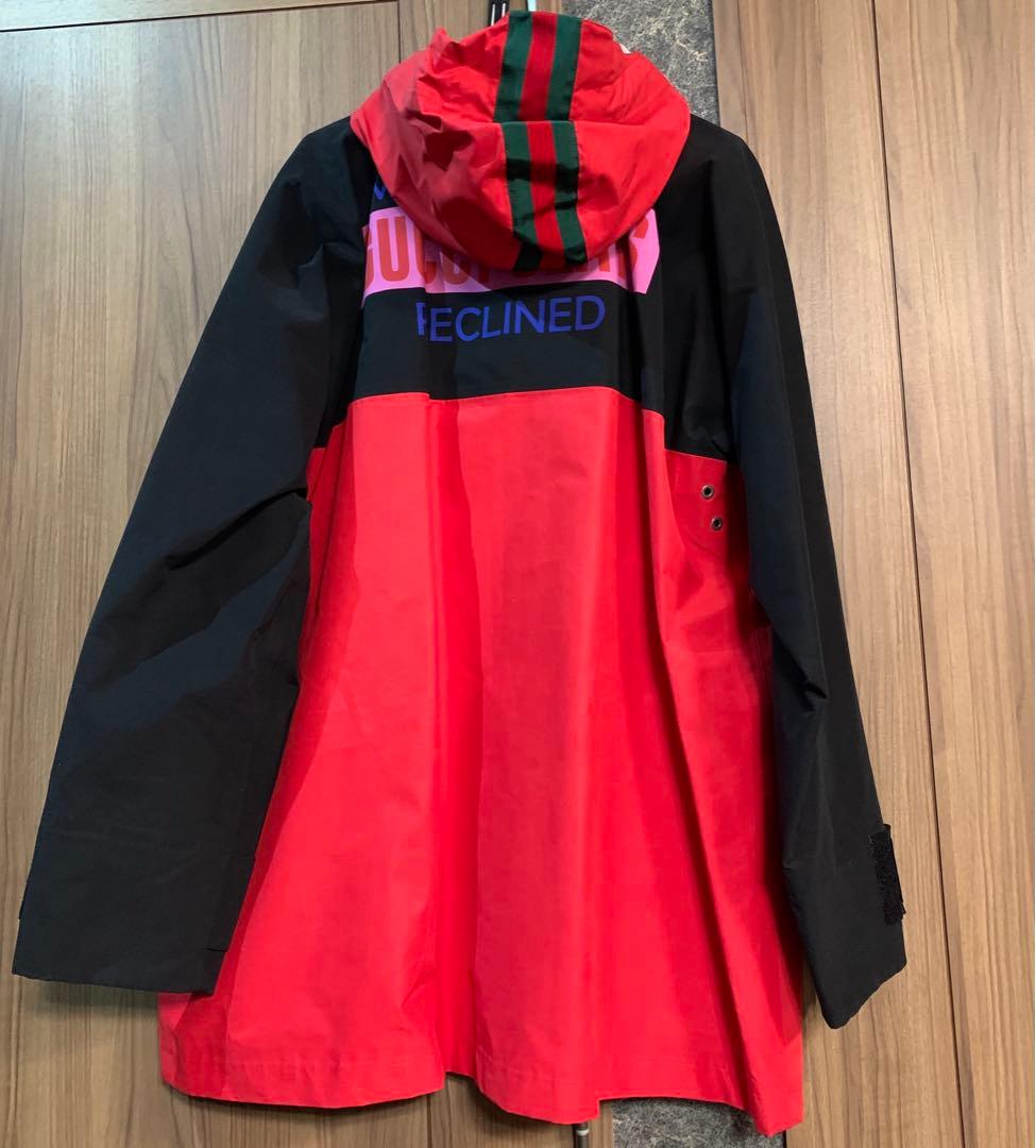 NWT GUCCI 100 Cotton Blend Zip Hood Jacket Red Size 48