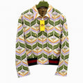 GUCCI x adidas 22AW トレフォイルプリント ジップ ブルゾン ジャケット マルチカラー サイズ52