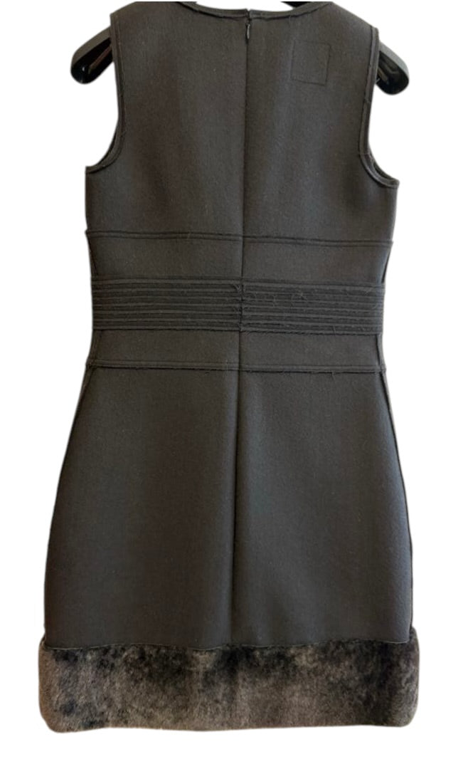 CHANEL Sport Line Wool Dress Navy Size 36