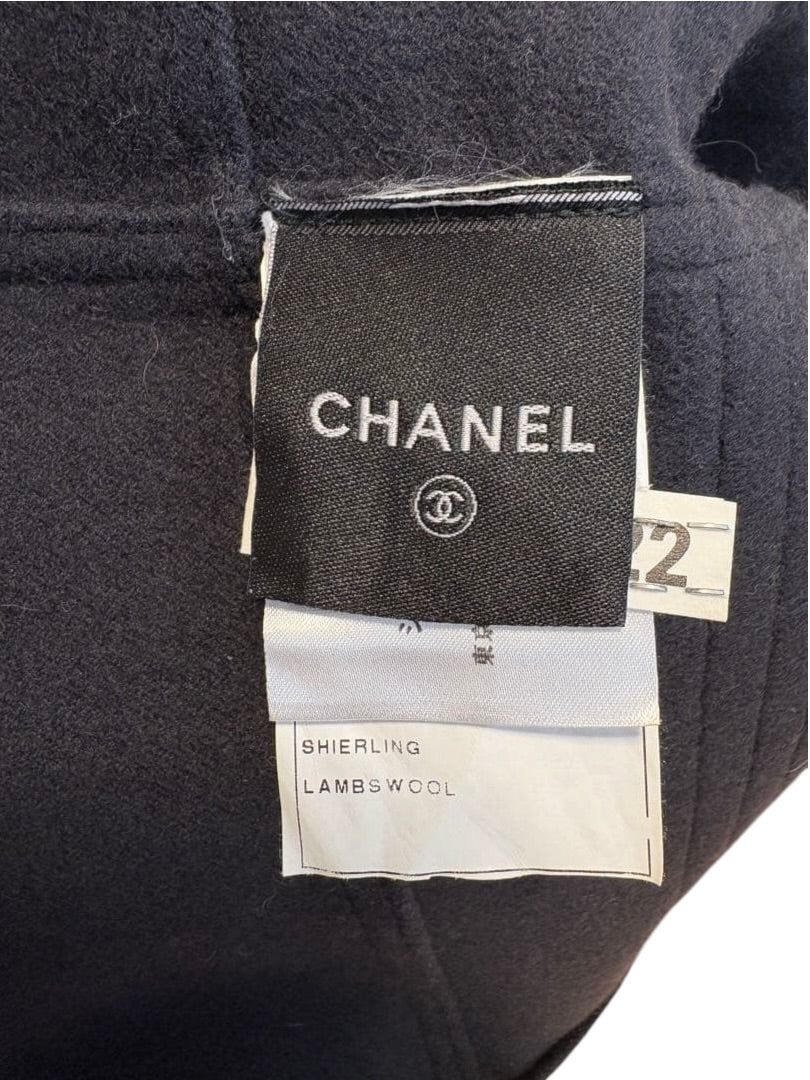 CHANEL Sport Line Wool Dress Navy Size 36