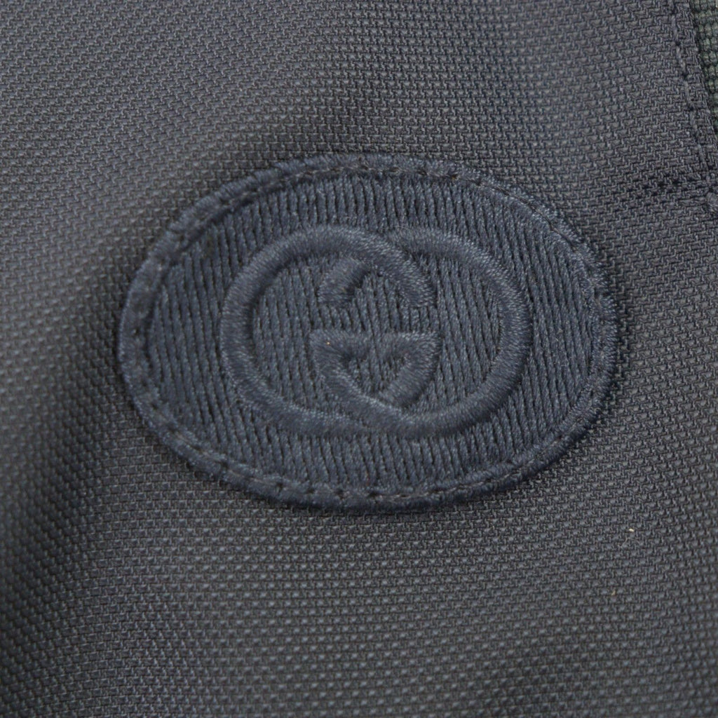 GUCCI 24SS GG Canvas Logo Patch Padded Zip-Up Blouson Navy Beige Size 50