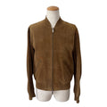 $9000 Berluti 2023 Limited Calligraphy Scritto Suede Leather Bomber Jacket Brown Size 48