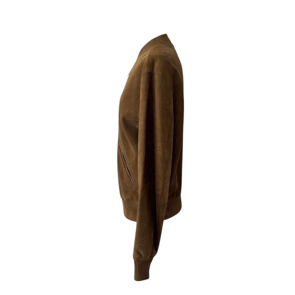 $9000 Berluti 2023 Limited Calligraphy Scritto Suede Leather Bomber Jacket Brown Size 48