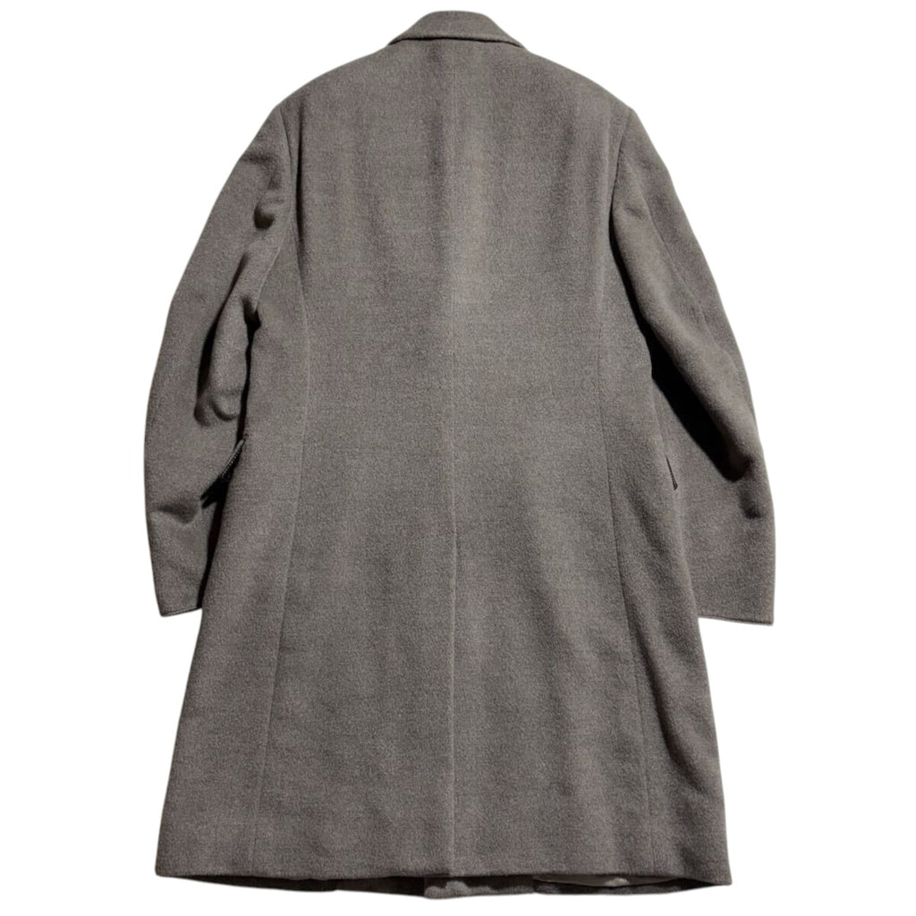 Hermes 100% Cashmere Chester Coat Greige Size 50 XL