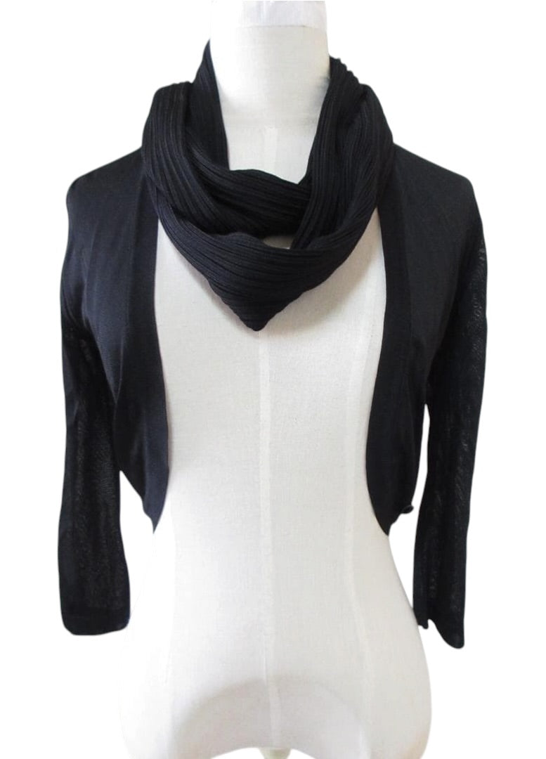 CHANEL Black Cardigan Size 34