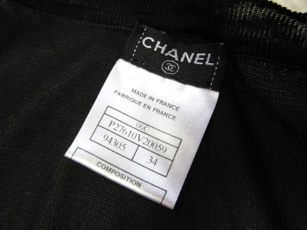 CHANEL Black Cardigan Size 34