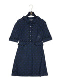 CHANEL 06P Openwork Knit Dress Size 36