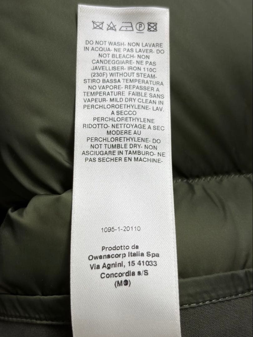 Rick Owens STROBE FW22 Down & Synthetic Jacket Size 54