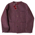 GUCCI GG Wool Tweed Collarless Jacket Bordeaux Size 50