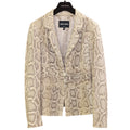 GIORGIO ARMANI Python Leather Jacket Size 38