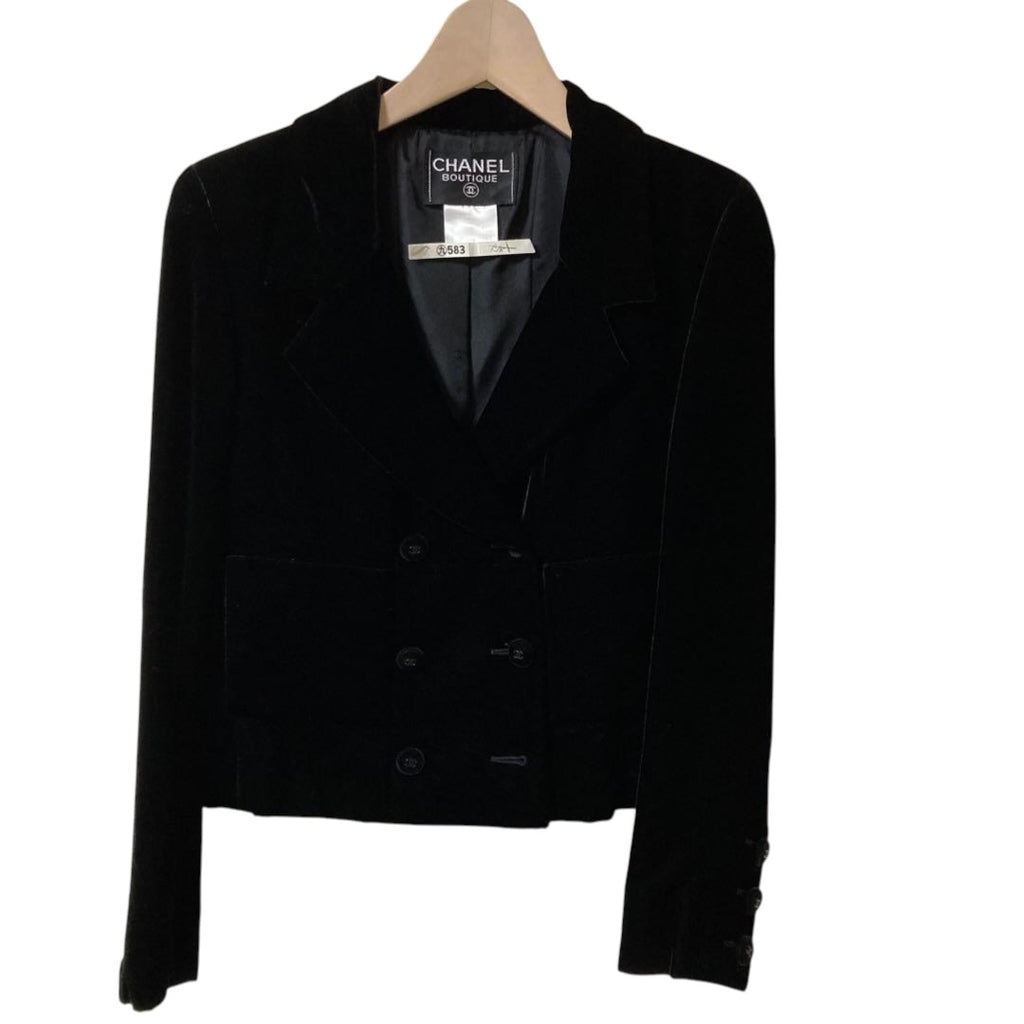 CHANEL Velvet Jacket Size 40