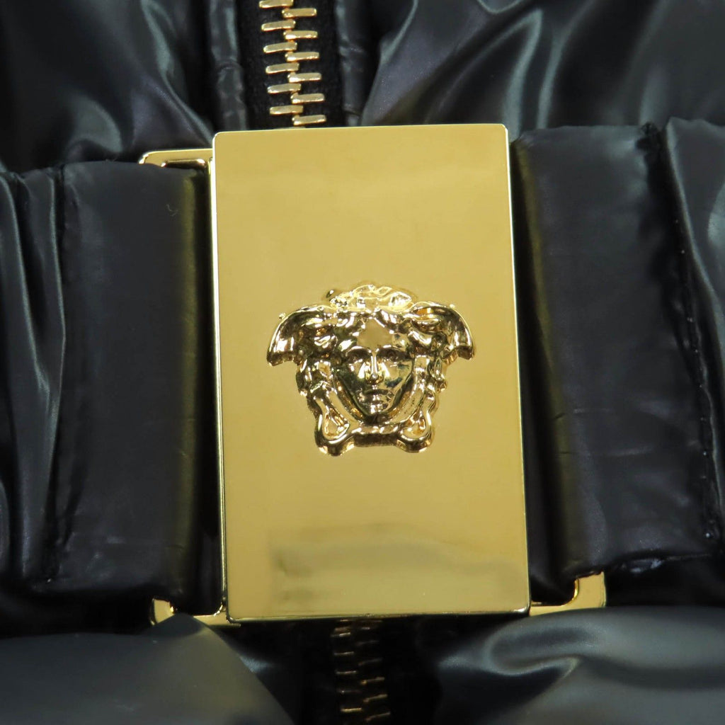 VERSACE Medusa Zip-Up Down Coat Black Size 36 (2024)