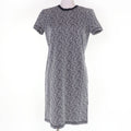 HERMÈS 24SS Chaîne d’Ancre Naoussa Cotton Short-Sleeve Dress – Black & White Size 36