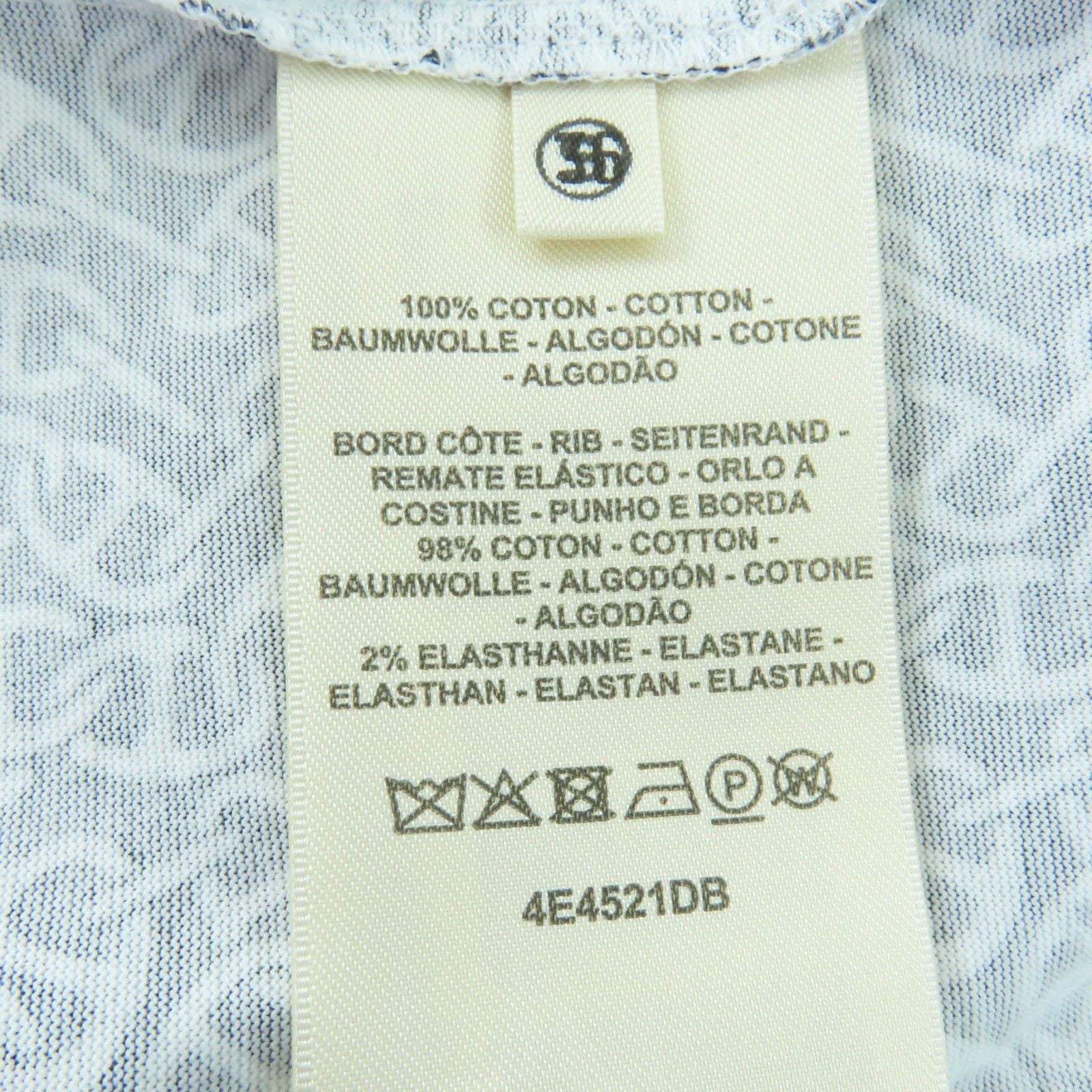 HERMÈS 24SS Chaîne d’Ancre Naoussa Cotton Short-Sleeve Dress – Black & White Size 36