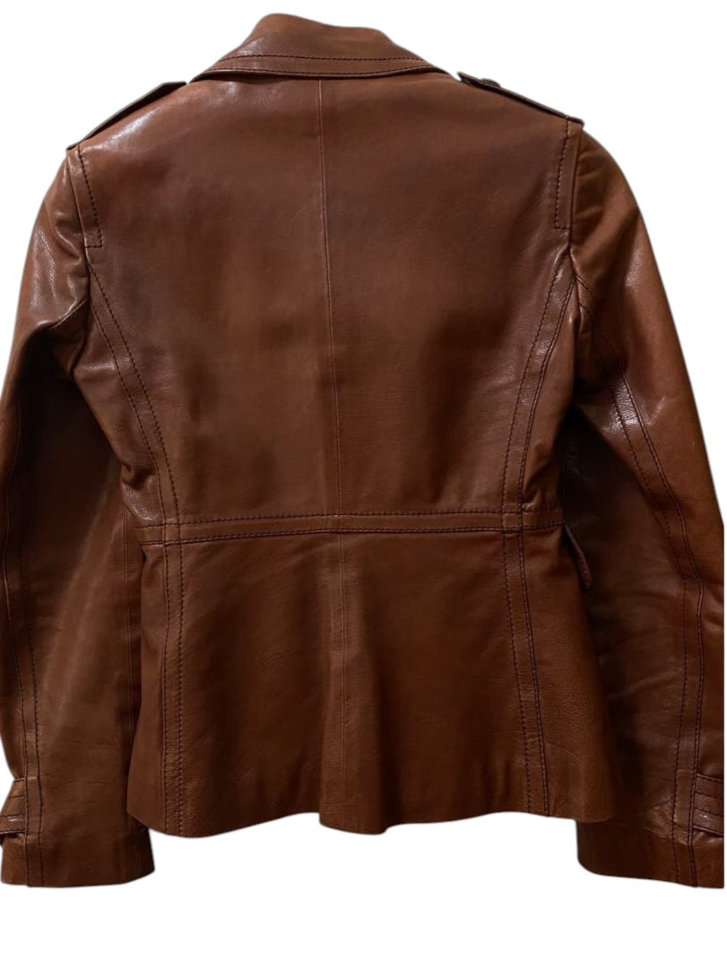 GUCCI Women's Leather Jacket Size 36