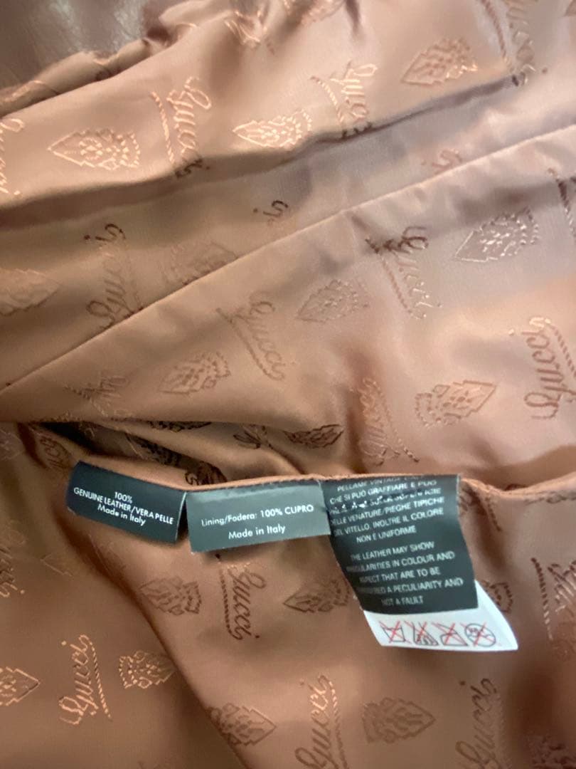 GUCCI Women's Leather Jacket Size 36