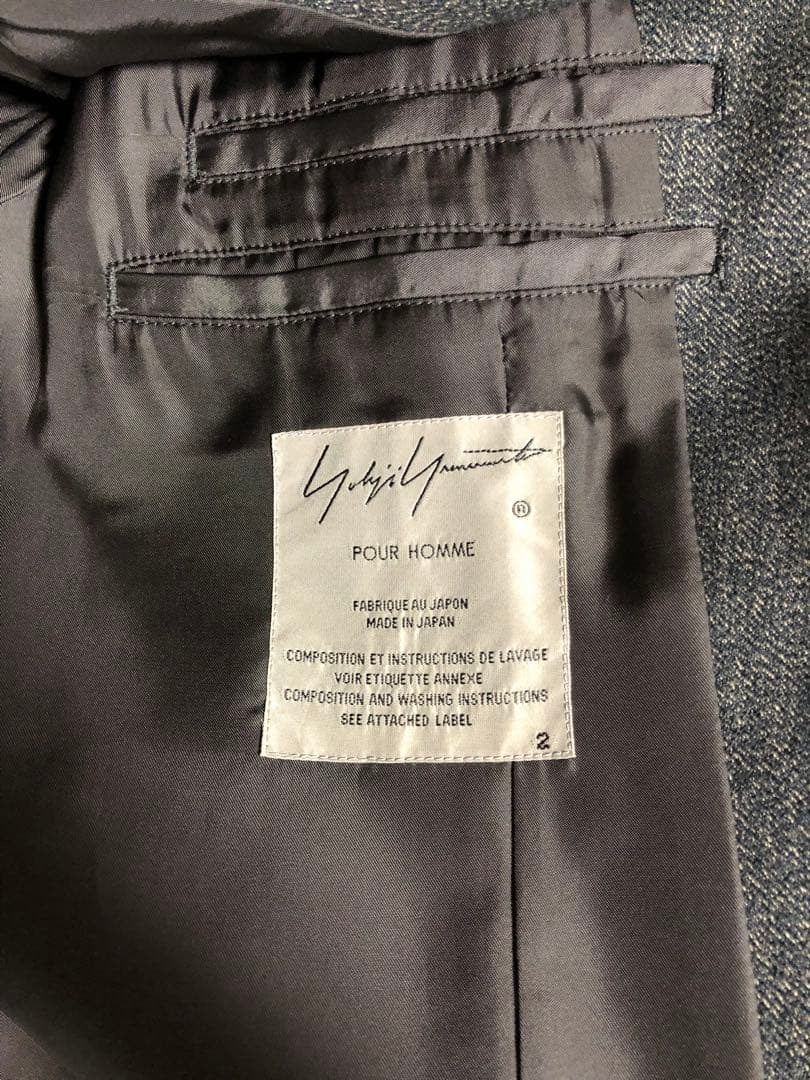 Yohji Yamamoto POUR HOMME 17AW Stole Coat Size 2