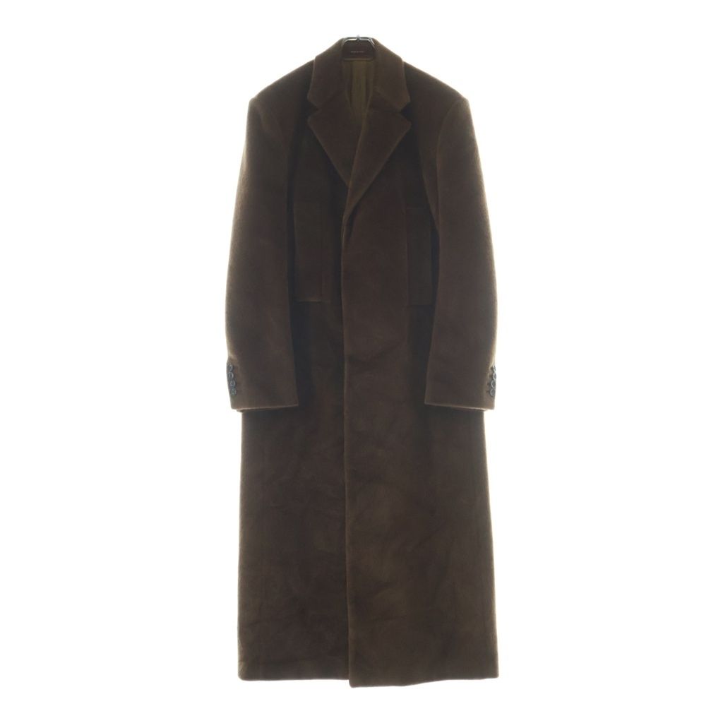 GUCCI Button-Up Faux Fur Coat Brown Size 48