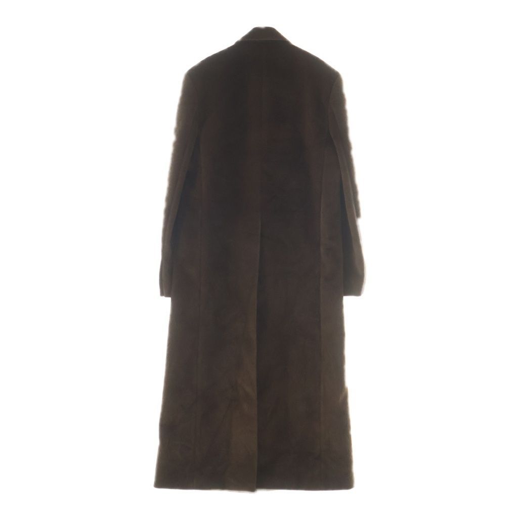 GUCCI Button-Up Faux Fur Coat Brown Size 48