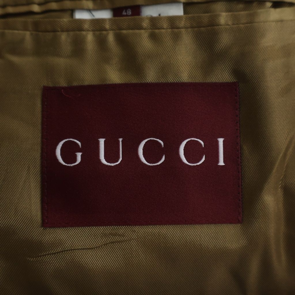 GUCCI Button-Up Faux Fur Coat Brown Size 48