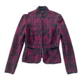 GIORGIO ARMANI Allover Check Zip-Up Hoodie Size 42