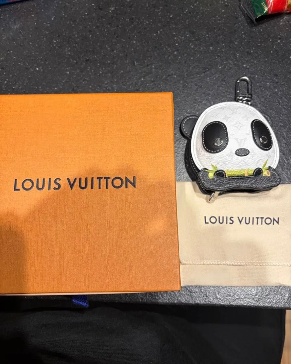 Louis Vuitton LV Panda Bag Charm Chain – Monogram Pouch / Earphone Case M03397