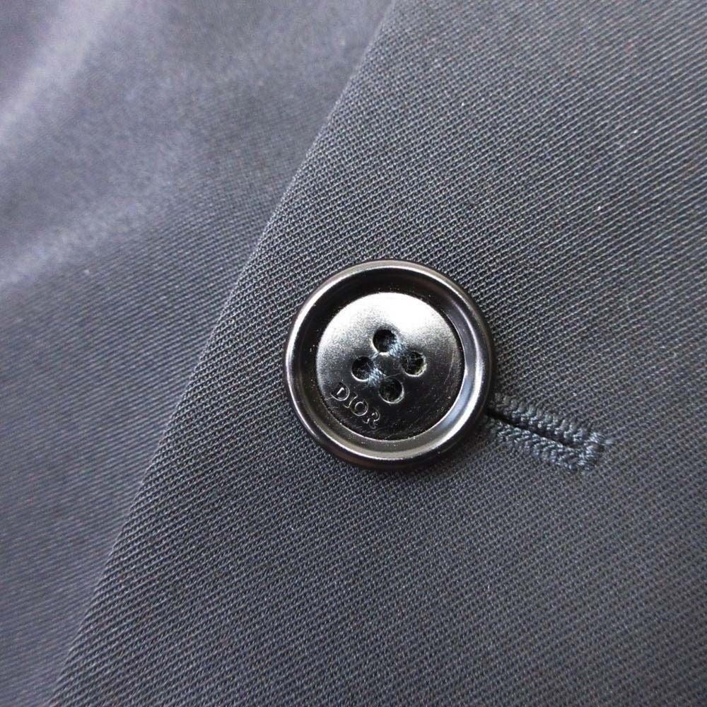 DIOR HOMME Unused Oblique-Lined Tailored Jacket Black Size 44