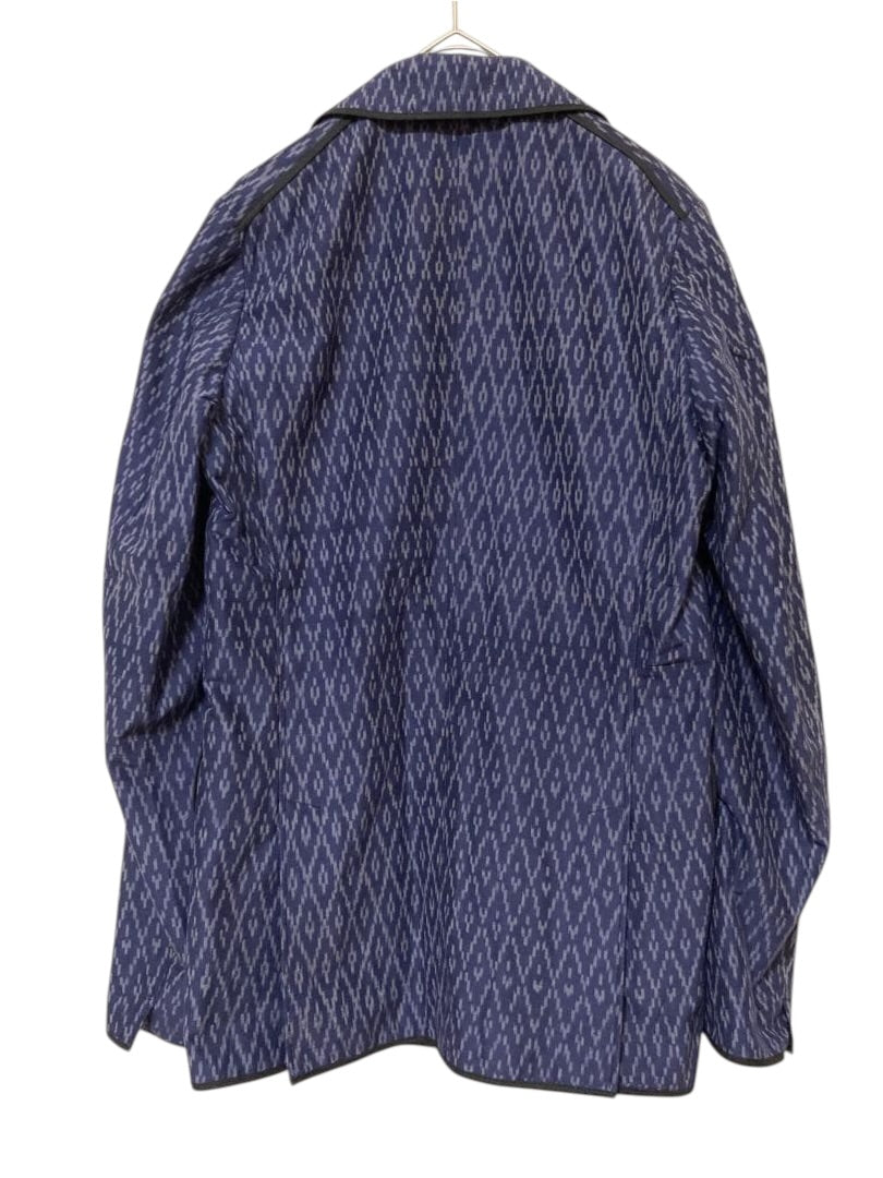 DRIES VAN NOTEN Ikat Geometric Pattern Tailored Jacket Size 44