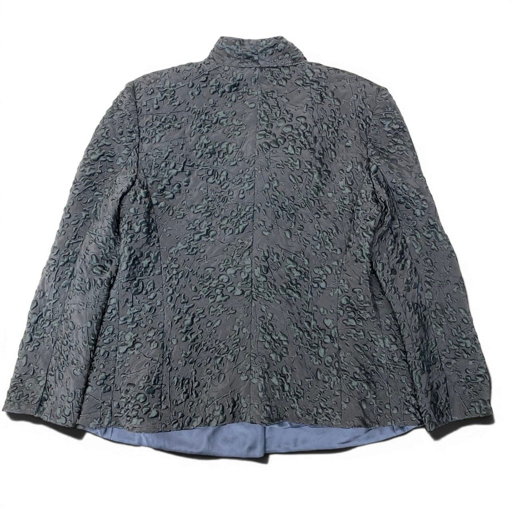 GIORGIO ARMANI Dimensional Embroidered Jacket Grey Size 46 Men Woman Unisex