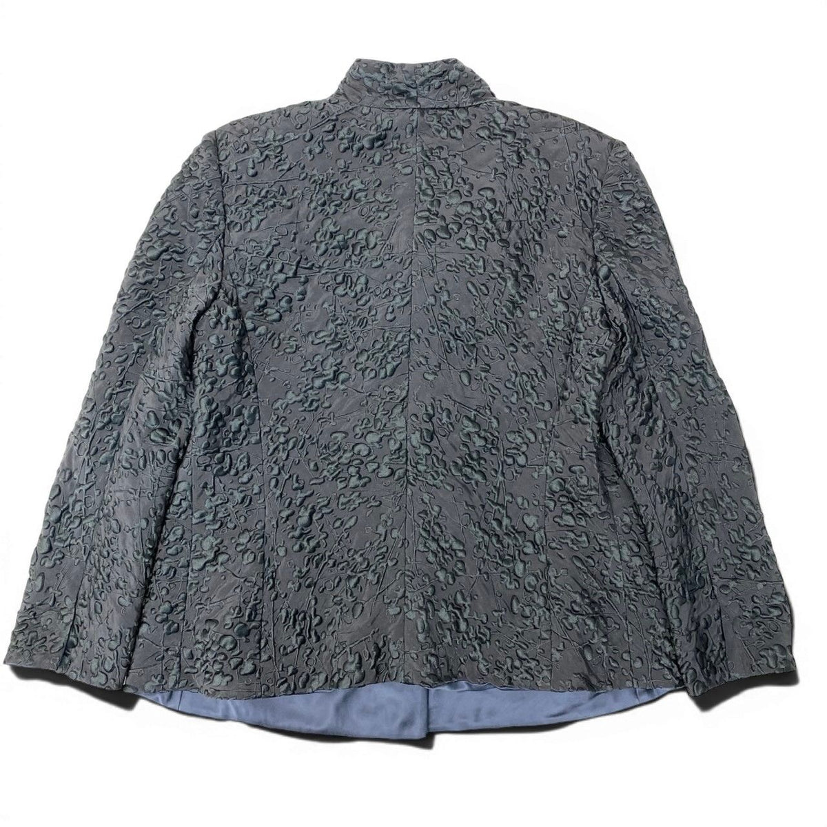 GIORGIO ARMANI Dimensional Embroidered Jacket Grey Size 46 Men Woman Unisex