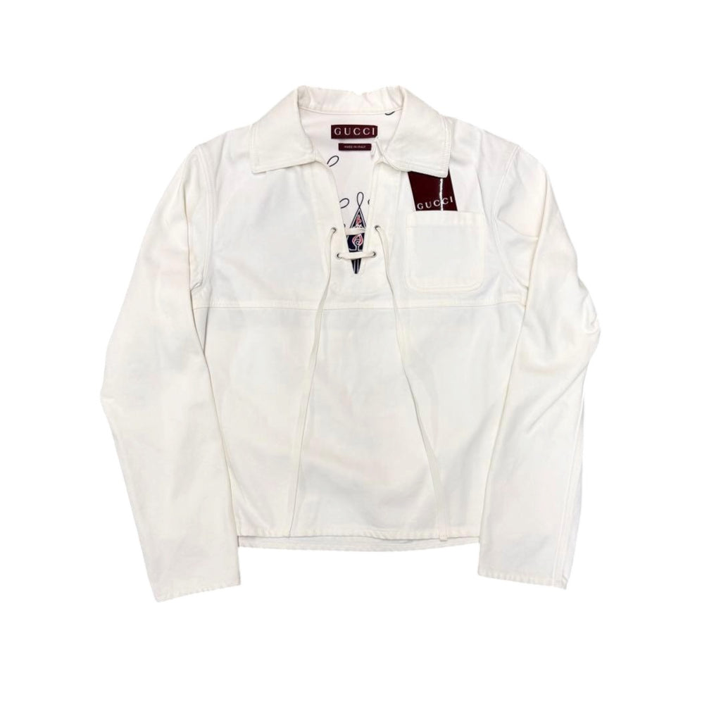 New GUCCI SS25 Sabato De Sarno-Era Short Denim Skipper Blouson Size 48